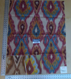 21 Ev5 36"x28" Scalamandre Showroom Square Bhutan Ikat Suzani Red/blue/multi Heavy Cotton MSRP USD 280/Y (copy)