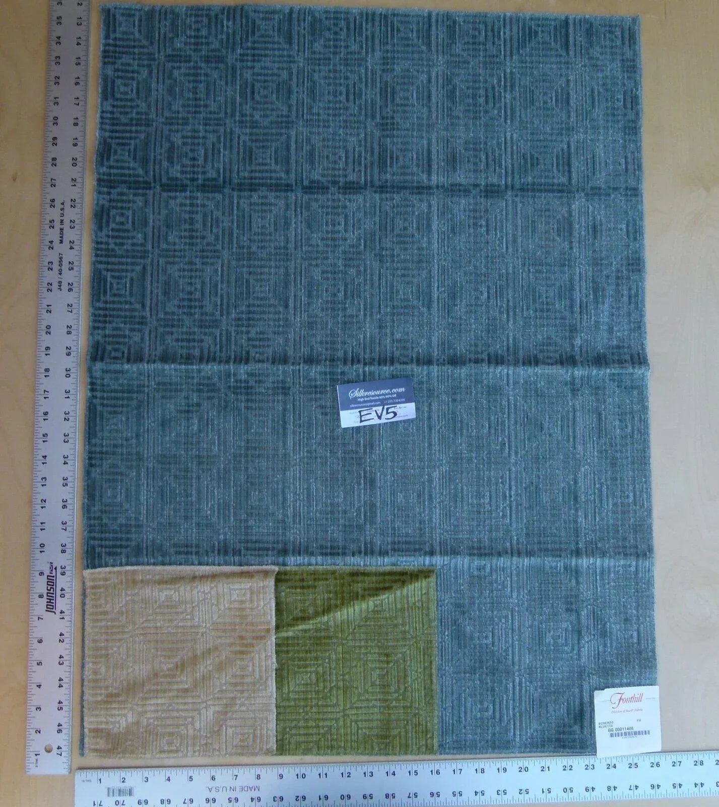 Scalamandre Scherzo Cotton Cut Velvet - Bluette