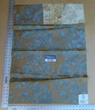 34 Ev5 35"x24" Scalamandre Showroom Sample Duchess On Cream Satin Gold Opal Blue Cotton Print MSRP USD 314/Y (copy)