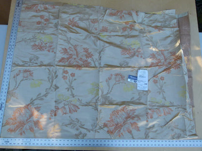 1 Ev6 2.4y Scalamandre Showroom Length Mallorcan Salmon Magical Silk Lampas MSRP USD 324/Y