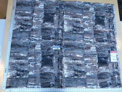 3 Ev6 2.4y Scalamandre Showroom Length Onix Charwood Black Grey Abstract Jacquard Linen Blend MSRP USD 201/Y