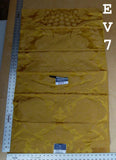 1 Ev7 42"x25" Scalamandre Showroom Sample Messonnier Orange Gold Silk Cotton Floral
