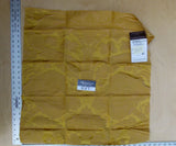 3 Ev7 25"x25" Scalamandre Showroom Sample Messonnier Orange Gold Silk Cotton Floral #1