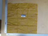 4 Ev7 25"x25" Scalamandre Showroom Sample Messonnier Orange Gold Silk Cotton Floral #2