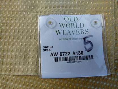 11 Ev7 Scalamandre Showroom Sample Square Dario Gold Geometric Stripe Silk Cotton Per Piece