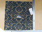 18 Ev7 Scalamandre Showroom Sample Square Vendome Blue Tan Cotton Cut Velvet Floral