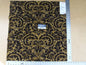 20 Ev7 Scalamandre Showroom Sample Square Vendome Charcoal Tan Cotton Cut Velvet Floral