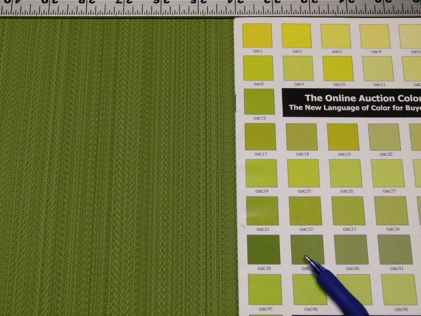 Aria Strie Moss Green Wallpaper Scalamandre 5 Yards Single Roll MSRP USD 126/single Roll