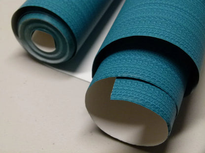 Aria Strie Peacock Blue Wallpaper Scalamandre 5 Yards Single Roll MSRP USD 126/single Roll