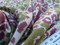 Scalamandre Tropical Ikat Bali Roses And Moss Red Pink And Green MSRP USD 270/y