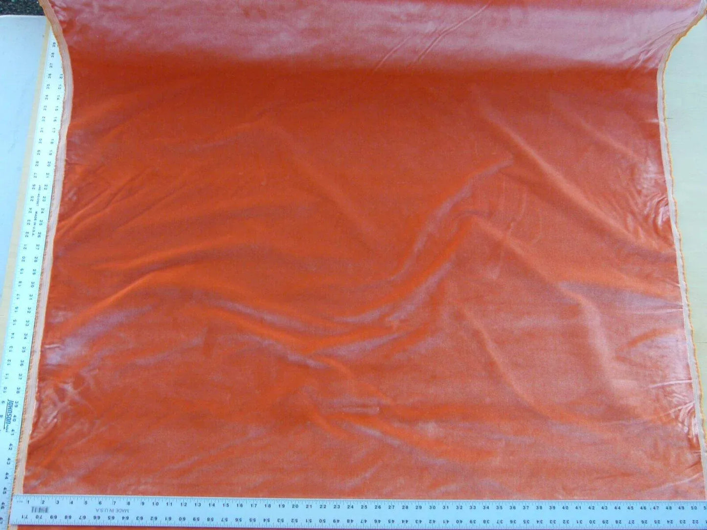 By Yard Scalamandre Pisanello Silk Velvet Shrimp Pink Orange Red MSRP USD 558/Y (copy)