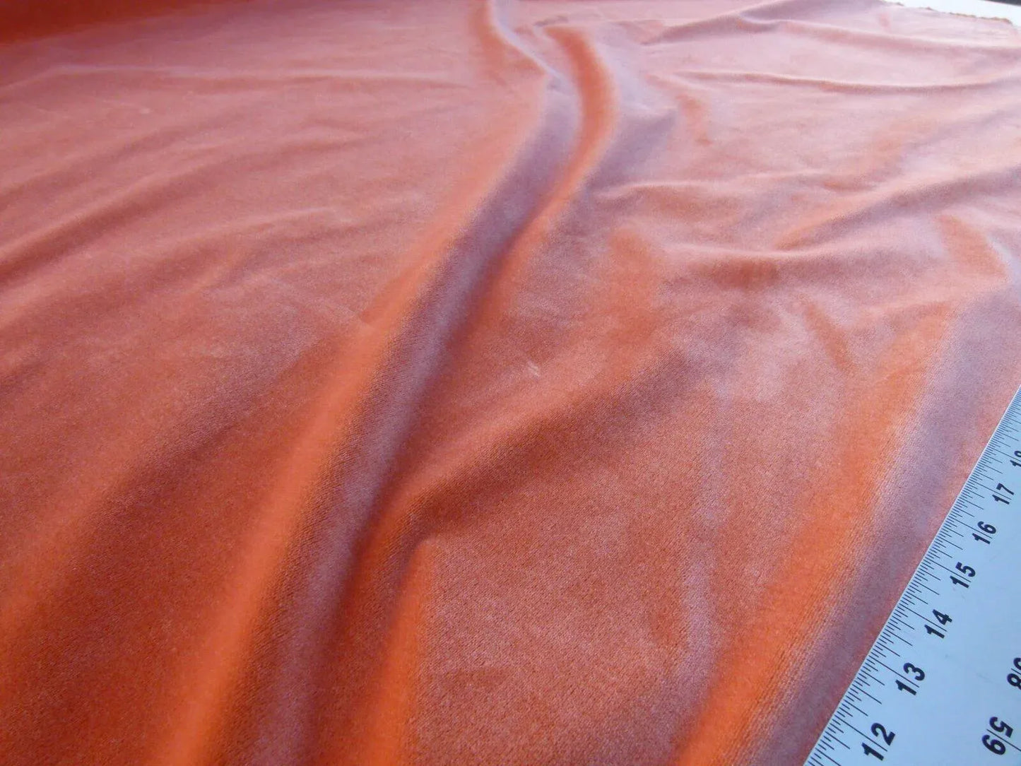 By Yard Scalamandre Pisanello Silk Velvet Shrimp Pink Orange Red MSRP USD 558/Y (copy)