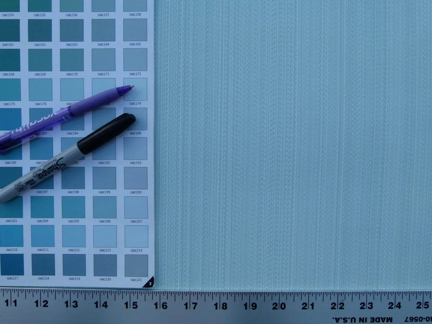 Aria Strie Aquamarine Pale Blue Wallpaper Scalamandre 5 Yards Single Roll MSRP USD 126/single Roll