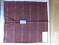 8 Ev8 Scalamandre Showroom Sample Square Cawdor Claret Deep Red Plaid Wool MSRP USD 222/Y