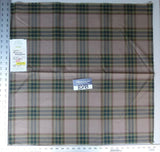 10 Ev8 Scalamandre Showroom Sample Square St. Andrews Olive Green Brown Plaid Wool