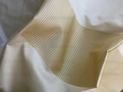 Koplavitch Zimmer" White Gold Silk Satin Stripe Heavy & Backed!