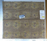 22 Ev8 Scalamandre Showroom Sample Square Leopard Rose Washed Khaki Floral MSRP USD 129/Y