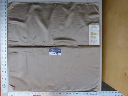 4 Ev9 Scalamandre Showroom Sample Square Sarin Silk Satin Pebble Taupe Brown Solid