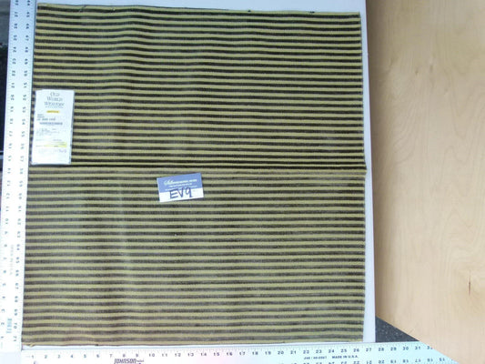 5 Ev9 Scalamandre Showroom Sample Square Meryl Spruce Green Tan Woven Stripe