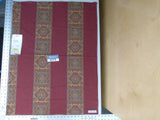 14 Ev9 Scalamandre Showroom Sample 33"x26" Raja Stripe Red Tapestry
