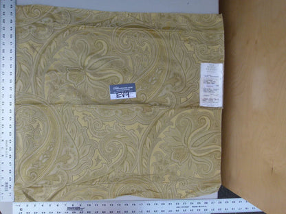 16 Ev9 Scalamandre Showroom Sample Square Villa Rizzardi Citrine Paisley MSRP USD 207/Y