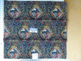 48 Ev11 Scalamandre Showroom Sample Square Medievel Crest Blue Tapestry