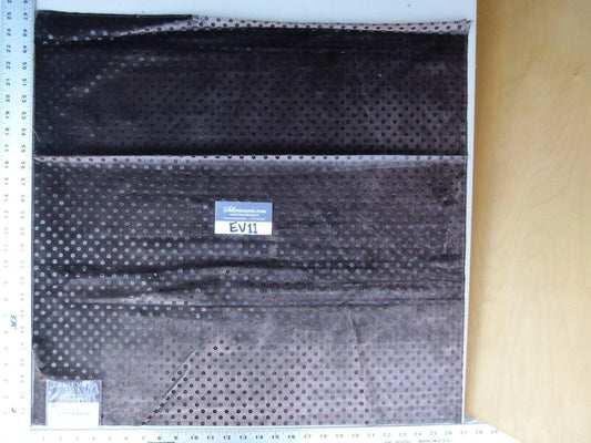 51 Ev11 Scalamandre Showroom Sample Square Flash Ombre Grey Velvet Black Sequins