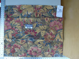 58 Ev11 Scalamandre Showroom Sample Square Flanders Banquet Floral Tapestry Pink Blue Tan #3