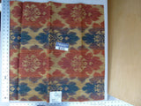 60 Ev11 Scalamandre Showroom Sample Square Academy Ikat Persian Blue Tan Red Woven #2 Bag 2