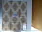 2 Ev12 Scalamandre Showroom Sample Square Amaya Ivory Multi Brown Paisley Woven