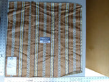 3 Ev12 Scalamandre Showroom Sample Square Francoise Tabby Brown Cotton Animal Print Stripe