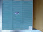 29 Ev12 Scalamandre Showroom Sample Square Steps Beach Turquoise Blue Woven Stripe