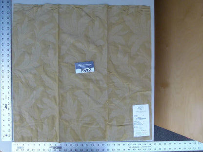 31 Ev12 Scalamandre Showroom Sample Square Cordoba Old Gold Chenille Woven Foliage Acanthus MSRP USD 176/Y Grey Watkins