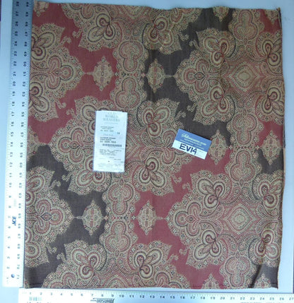 1 Ev14 Scalamandre Sample Square Outdoor Devish Fired Earth