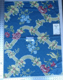 4 Ev14 Scalamandre Sample Square Tiepolo Marine Floral Lampas