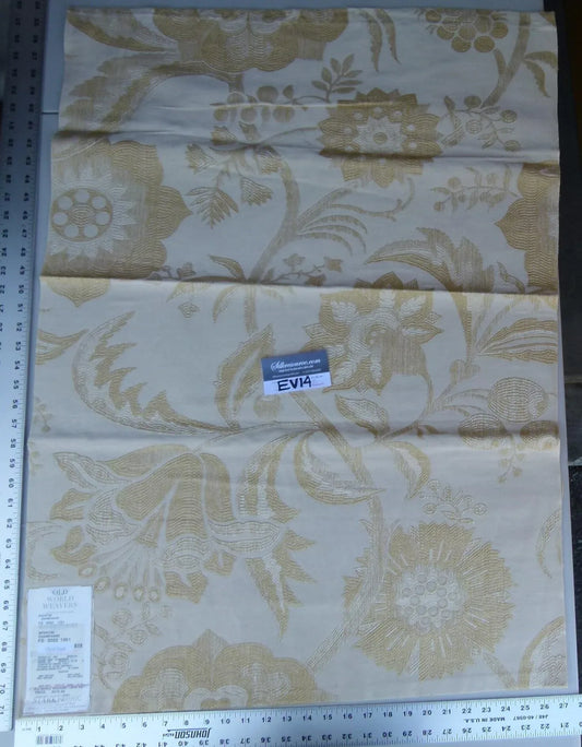 7 Ev14 Scalamandre Sample Square Spontini Champagne