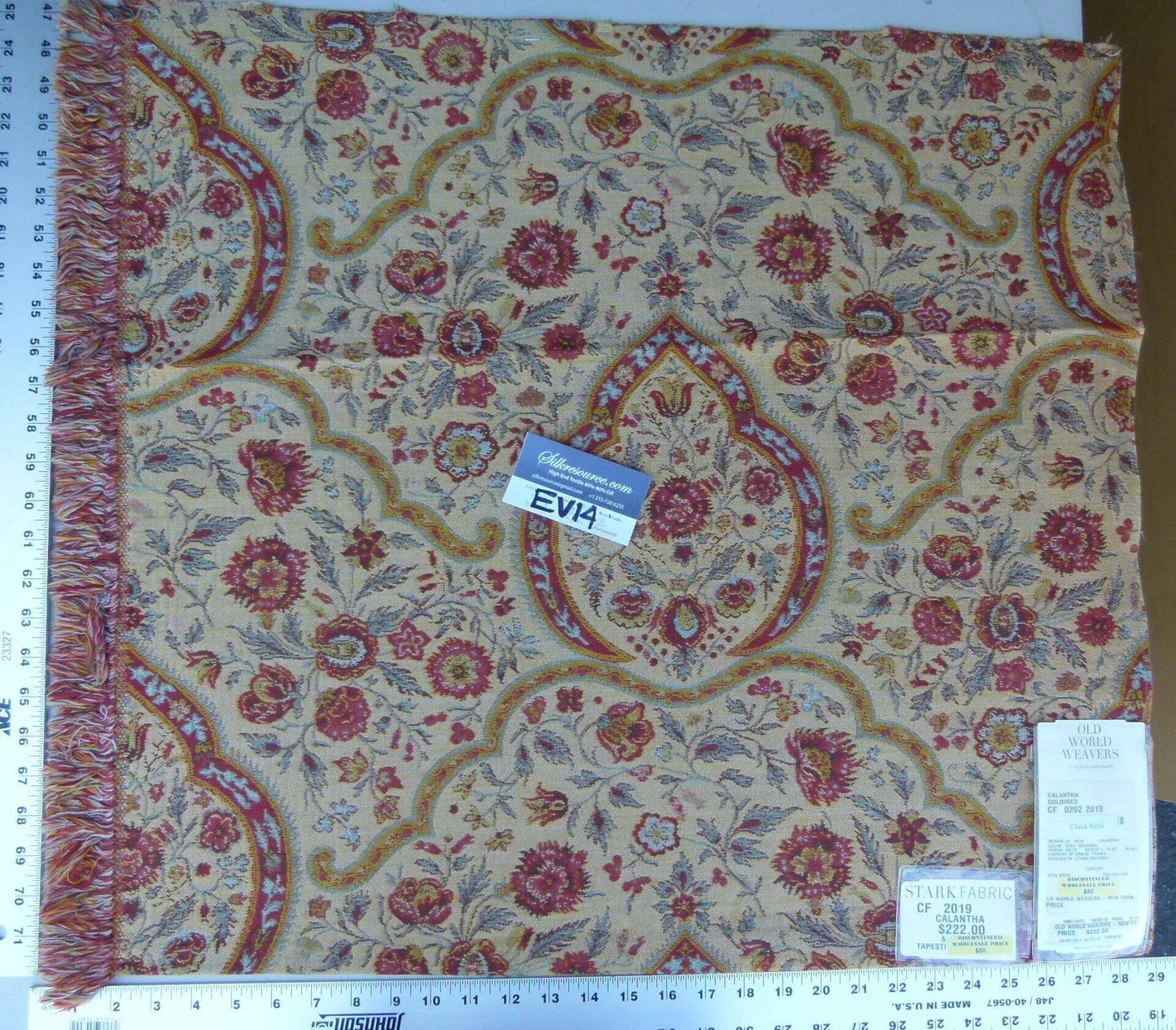 Scalamandre Calantha - Gold Red