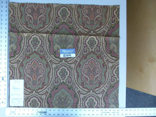 20 Ev14 Scalamandre Sample Square Konar Burgundy