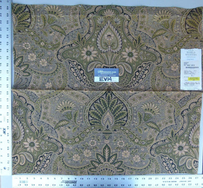 23 Ev14 Scalamandre Sample Square Oriente Khaki