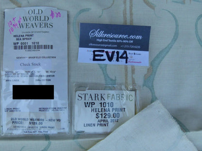 34 Ev14 Scalamandre Sample Square Fine Feathers Champagne