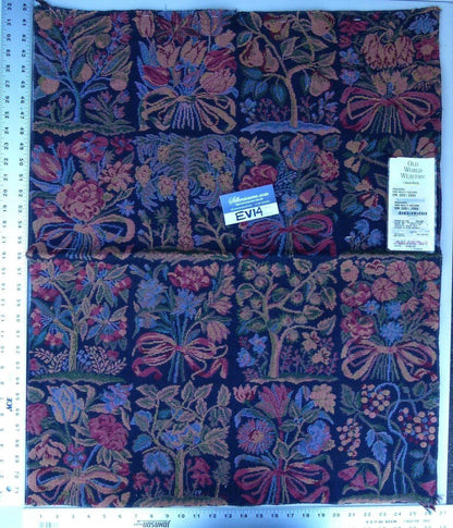 43 Ev14 Scalamandre Sample Square Riquardi Multi Colors Floral