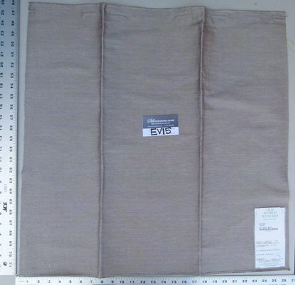 5 Ev15 Scalamandre Showroom Sample Square Battage Birch Taupe Woven Solid