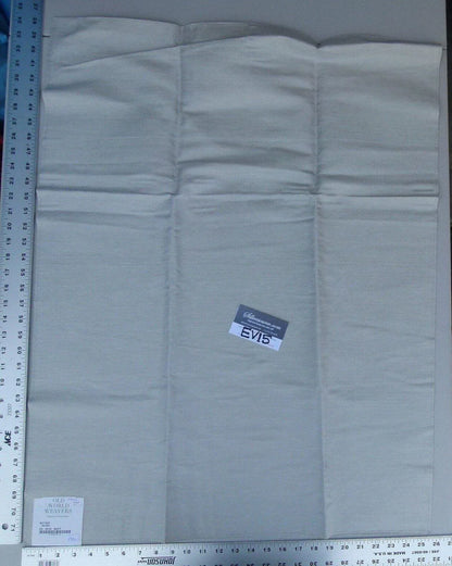 13ev15 Scalamandre Showroom Sample 38"x26" Battage Silver Solid Texture