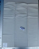 13ev15 Scalamandre Showroom Sample 38"x26" Battage Silver Solid Texture