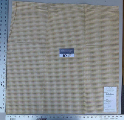 20 Ev15 Scalamandre Showroom Sample Square Permian Sunshine Gold Diamond Woven Organic Cotton