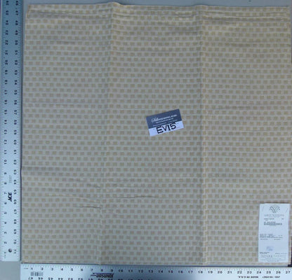 21 Ev15 Scalamandre Showroom Sample Square Urban Square Tan Cotton Jacquard