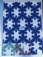 34 Ev15 Scalamandre Showroom Sample 35"x26" Misterioso Sapphire Blue Abstract Floral Print