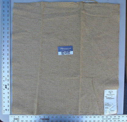 43 Ev15 Scalamandre Showroom Sample Square Cheyne Wheat Gold Chenille Reversible