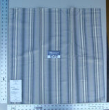 48 Ev15 Scalamandre Showroom Sample Square Calette Stripe Charcoal Multi Grey Cotton