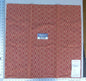54 Ev15 Scalamandre Showroom Sample Square Linked Up Paprika Red Beige Geometric Reversible